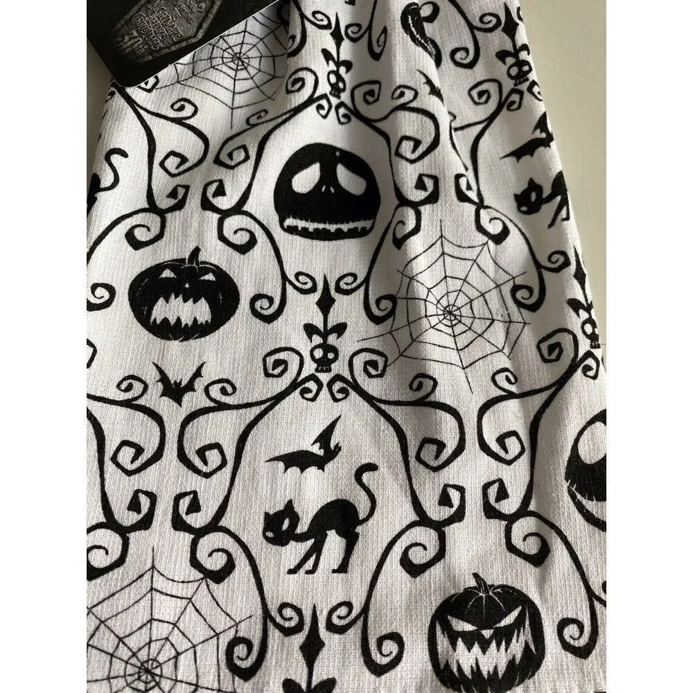 Disney Jack Skellington Nightmare Before‎ Christmas Kitchen Hanging Towel NEW